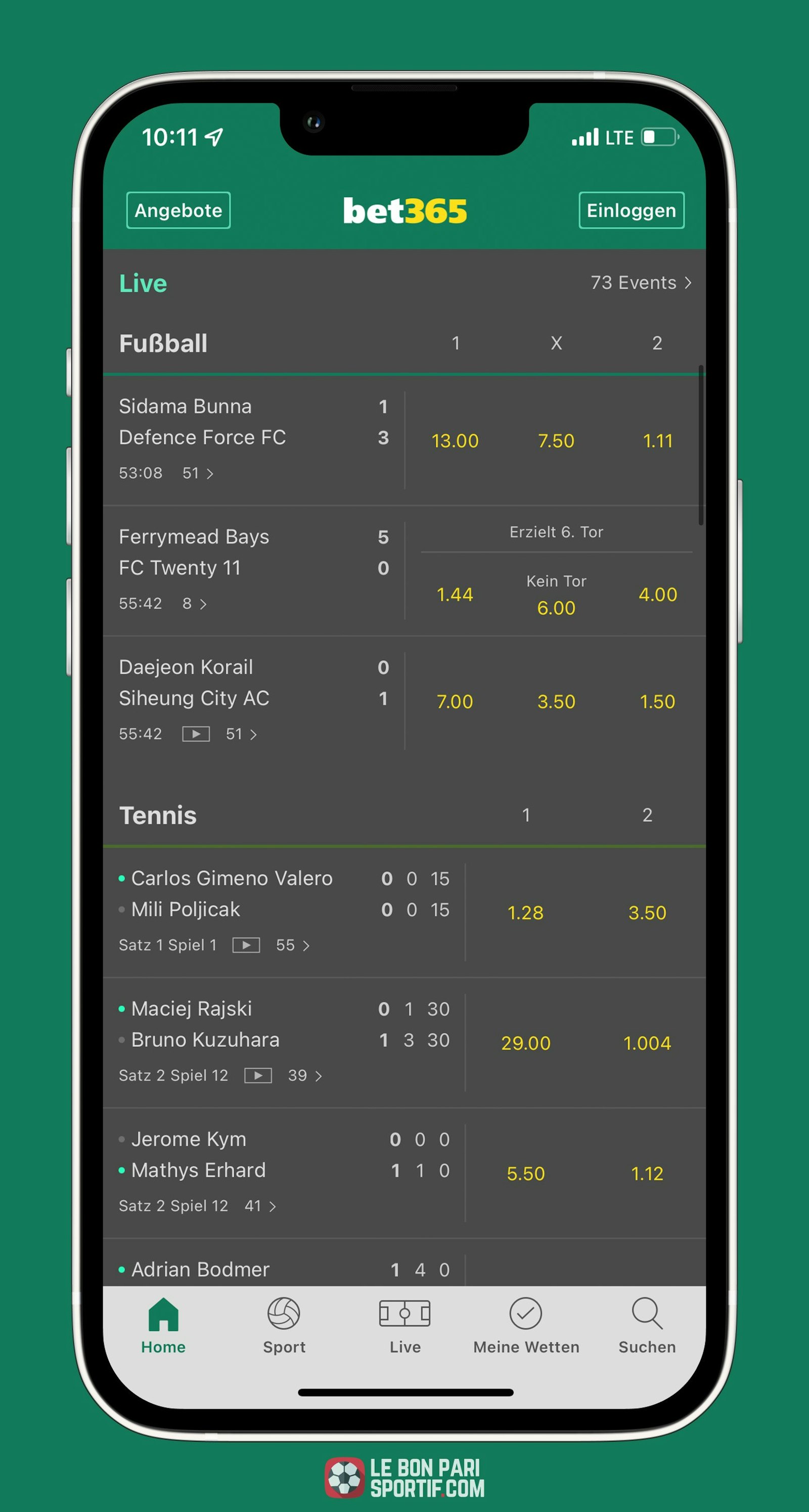 Bet365 grand choix de paris en direct