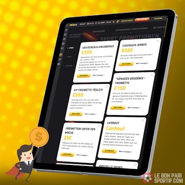 Promotions disponibles sur FEZbet