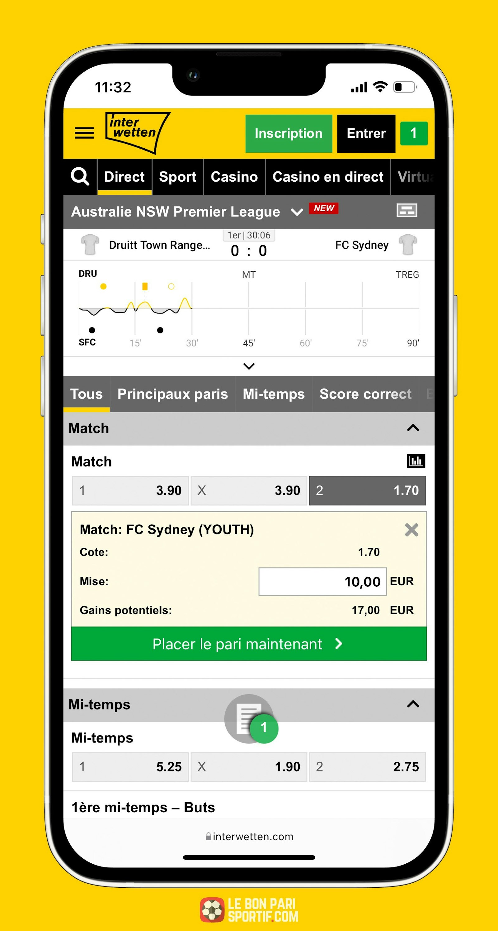 Interwetten mobile, voici comment placer votre pari