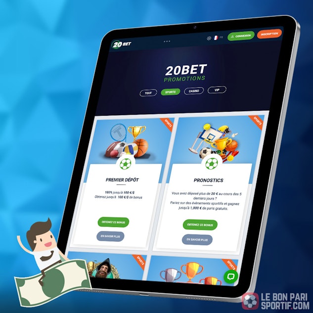 Promotions disponibles sur 20Bet