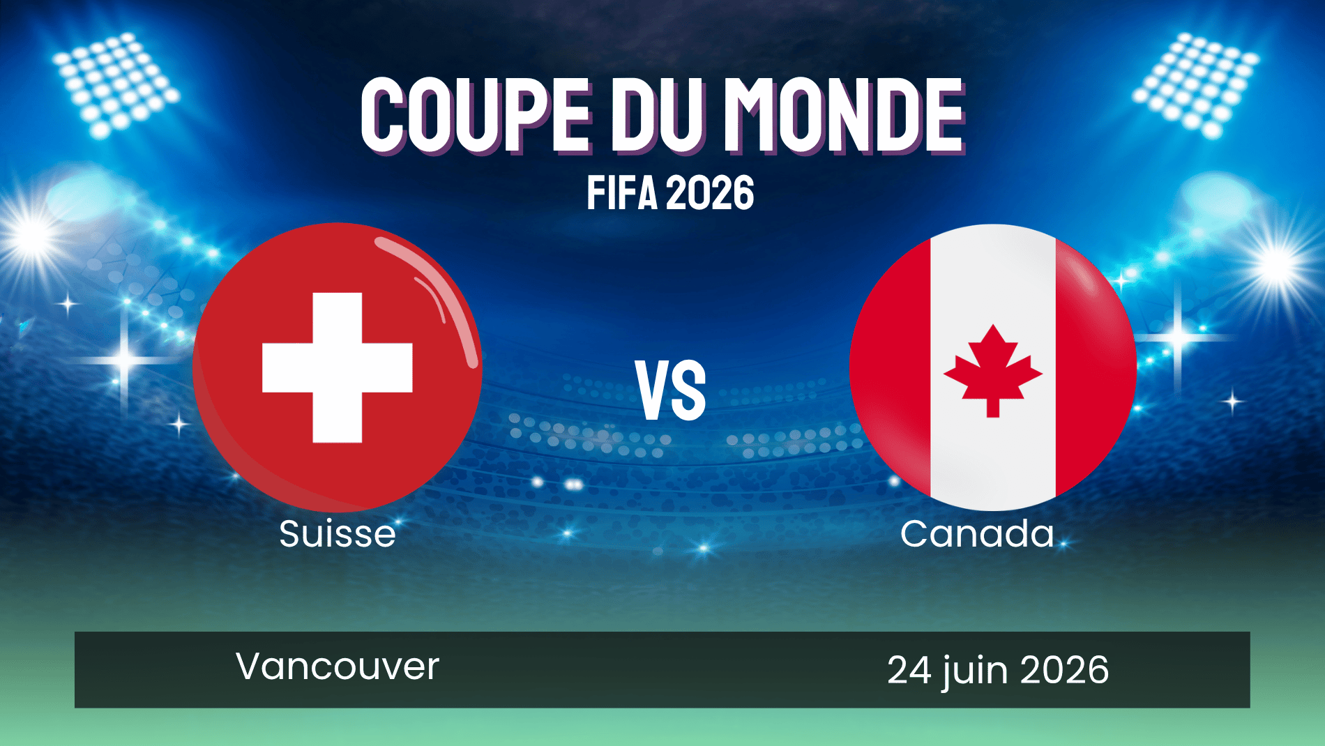 Suisse canada coupe du monde 2026